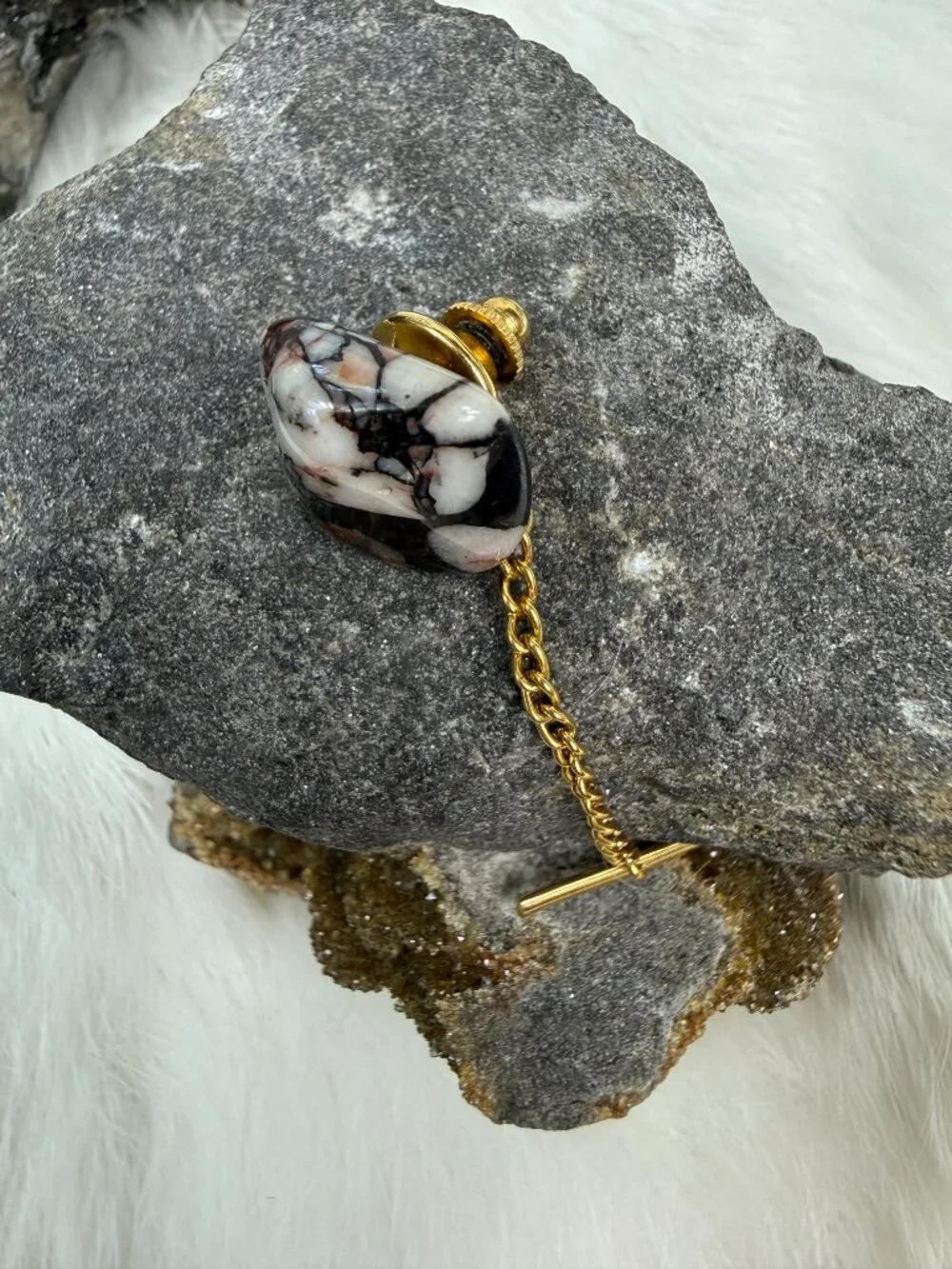 Vintage polished stone